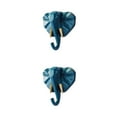 thumbnail image 4 of Maytalsory Animal Head Key Hook Sturdy And Durable Construction Adding Touch Of Whimsy Retro blue(elephant) 2Set, 4 of 6
