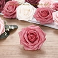 thumbnail image 2 of Flores artificiales Bleum Cade, rosas falsas, 16 unidades con tallos, 2 of 7