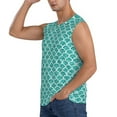 thumbnail image 3 of Bingfone Aquamarine Glitter1 Pattern Men's Tank Tops Workout Sleeveless Tee Shirts Running Beach Tanks for Men-XX-Large, 3 of 8