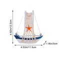 thumbnail image 2 of Yvsxxv Mini Wooden Sailboat Model, Mediterranean Style Nautical Home Decor, 2 of 7