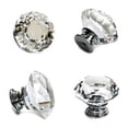 thumbnail image 2 of Pomos de cristal para cajones, pomos para muebles de tocador, aleación de zinc, cristal, perilla para muebles, tiradores para armario, tiradores para muebles, 10 unidades, 2 of 8