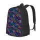 thumbnail image 1 of Balery Cute Line Fish Mochila para hombre y mujer - Tela Oxford 600D resistente - Gran capacidad, resistente al agua, ideal para la escuela, viajes y senderismo, 1 of 6
