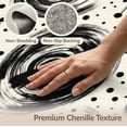 thumbnail image 6 of ODIKA 6'x9' Washable Area Rug Easy Care, Non-Shedding, Composition Irregular Dots Short Strokes Monochrome Classroom for Queen Size Bedroom Under Bed Master Suite, 6 of 7