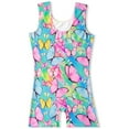 thumbnail image 6 of Weebloom Girls Leotard Gymnastics Outfit Kids Toddler Baby Print Spring Summer Sleeveless Romper Dance Performance Jumpsuit Exercise Clothes Purple 2-3 Years, 6 of 9