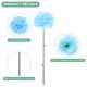 thumbnail image 2 of Uxcell Flores de Bola de Crisantemo Artificial, Ramos de Seda de Hortensia Falsos para el Hogar/Boda Azul Claro 30 Pack, 2 of 7