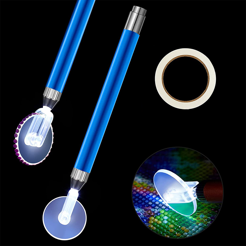 CORHAD 2Pcs Roller Diamond dot Painting DIY Roller Crystal Painting Roller  Rollers Diamond Art Roller Tool Mosaic Painting Roller Rubber Drilling Pen