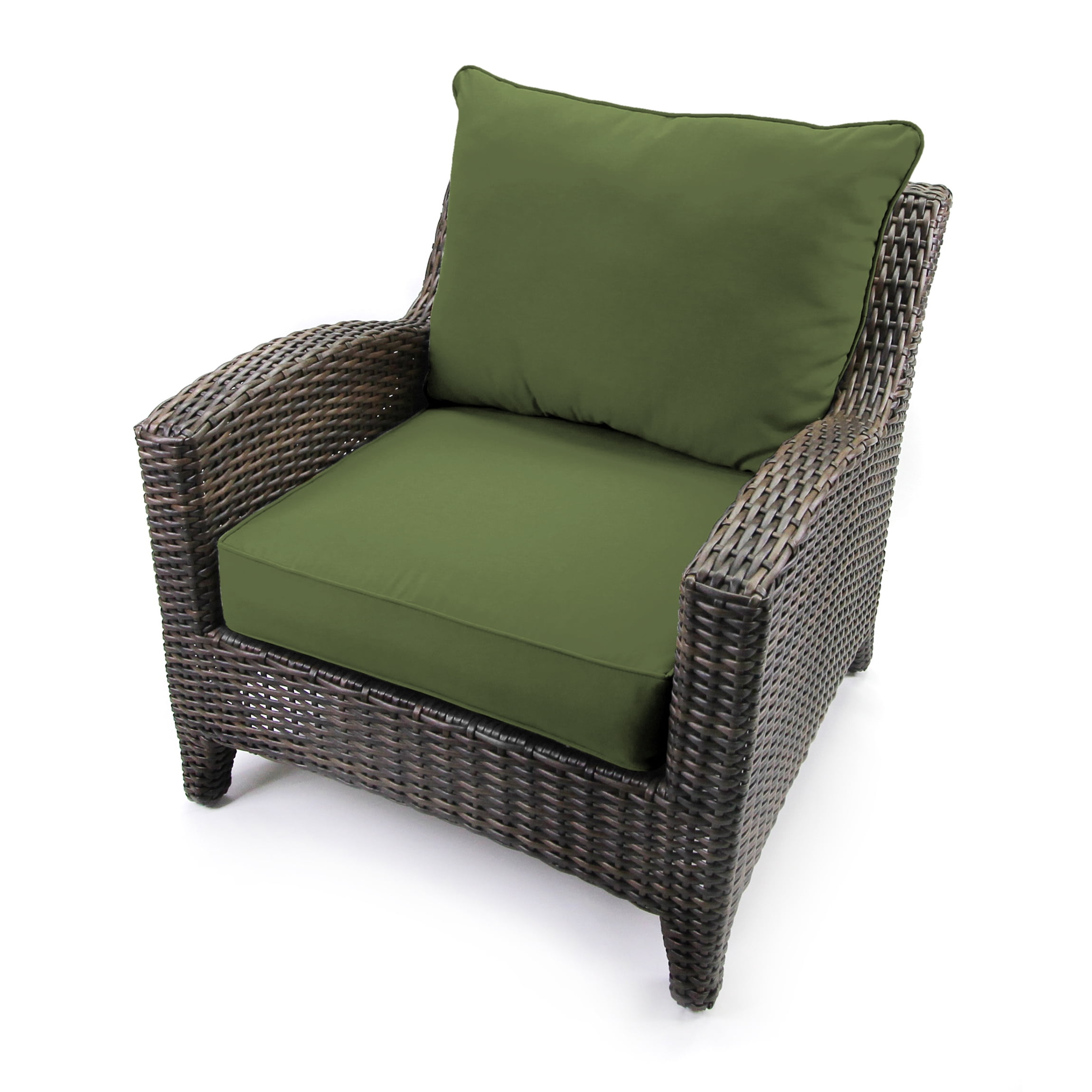 Jordan Manufacturing 46.5" x 24" Veranda Hunter Green Solid Square Outdoor Deep Seating Patio Seat Cushion and Back Cushion 2-Piece Set