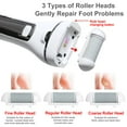 thumbnail image 6 of Rirool Electric Callus Remover Kit, 18-in-1 Pedicure Tool Set with 3 Roller Heads for Removing Cracked Heels and Dead Skin，White, 6 of 8
