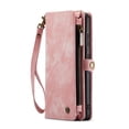thumbnail image 2 of CaseMe Leather Case for Samsung Galaxy A52,2 in 1 Detachable Wallet Case with 8-Card Holder Zipper Bills Slot,Magnetic Shockproof Flip Leather Cover Zipper Pocket Phone Cases,Pink,For Galaxy A52, 2 of 10