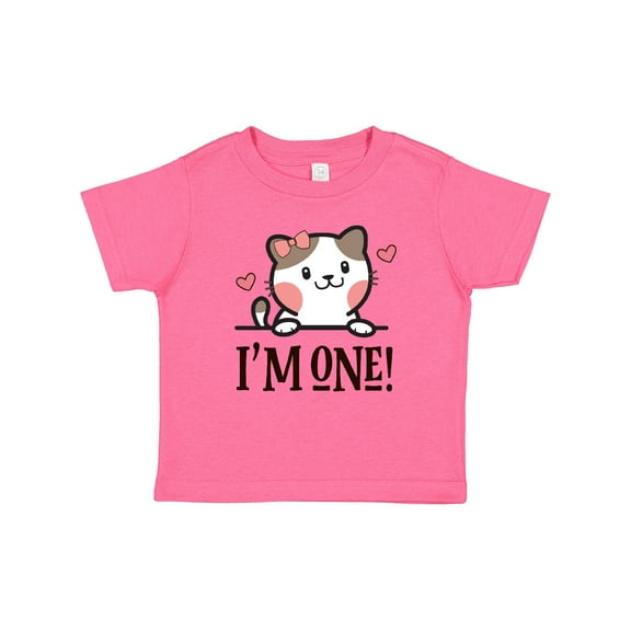 Inktastic Babys 1st Birthday Kitty 1 Year Old Girl Girls Baby T-Shirt
