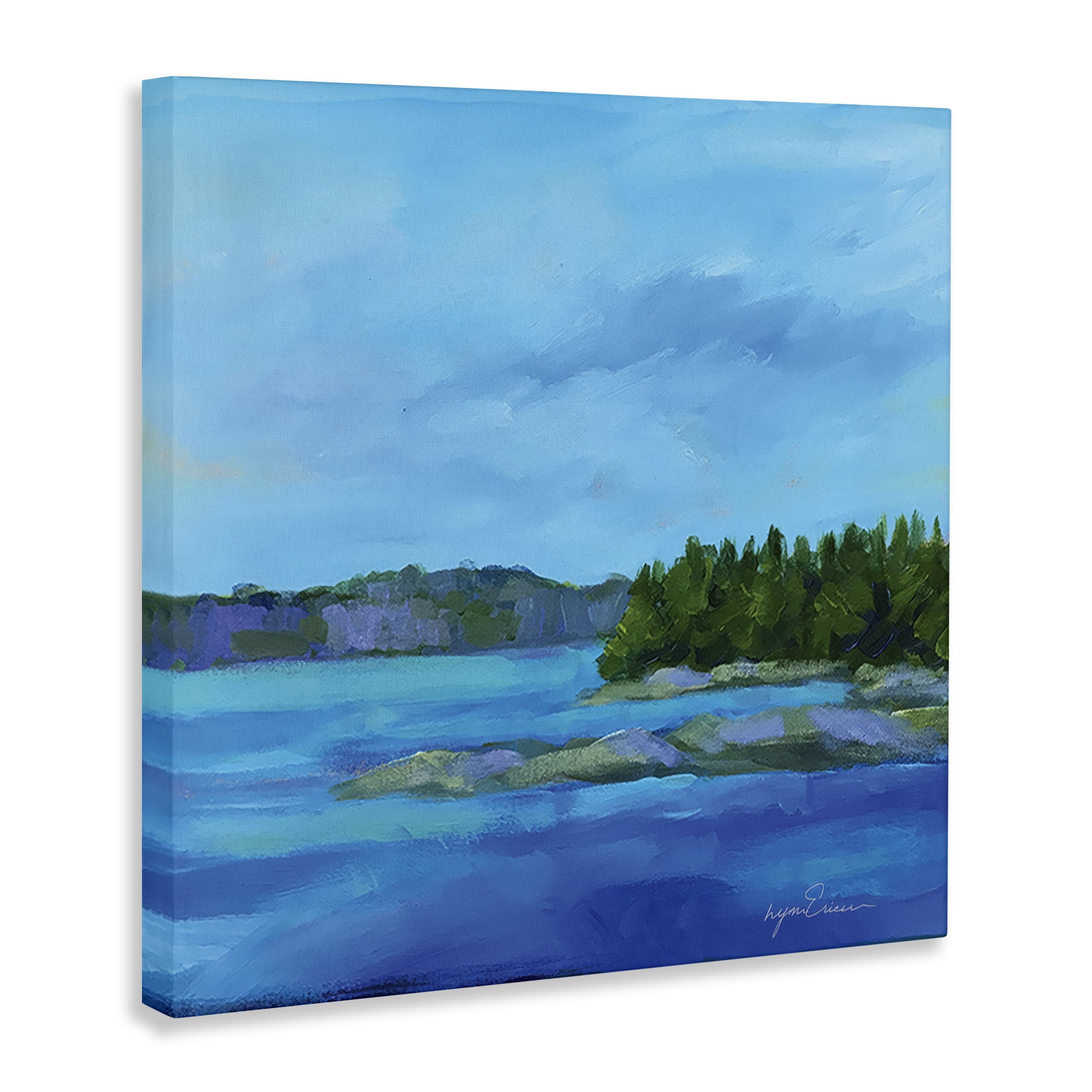 Stupell Industries Tranquil Blue Cove Canvas Wall Art, design by Lynn Ericson Fine Art