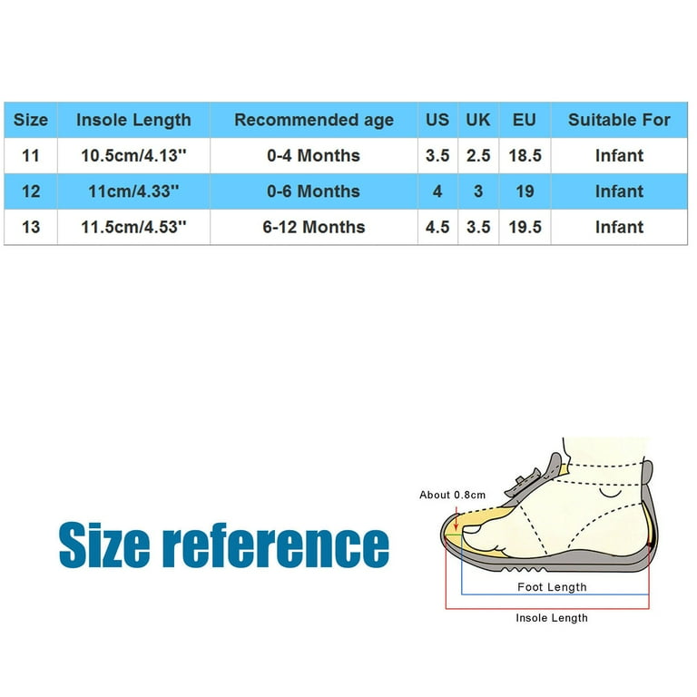 Shoe size for deals 7 month old boy