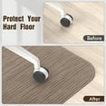 thumbnail image 6 of Blvornl Office Chair Mat for Hardwood Floor, 35" x 48" Desk Chair Mat for Hard Wood and Tile Floor, Large Anti-Slip Hard Floor Protector Rolling Chair Mat, PVC Mat Desk Rug for Office Home, Dark Brown, 6 of 16