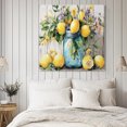 thumbnail image 4 of Rustic Lemon Vases Wall Art Painting on Canvas, Vintage Botanical Wooden Canvas Art Home Prints Wall Art Framed Modern Artwork for Living Room Bedroom Wall Decor 20x20in, 4 of 9