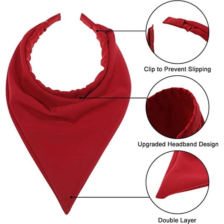 Jerchief AWAYTR Women Floral Elastic Hair Scarf Headband 3Pcs Chiffon Boho Head ...