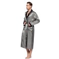 thumbnail image 2 of Marsgoo Mens Silky Satin Lounge Robe, 2 of 2