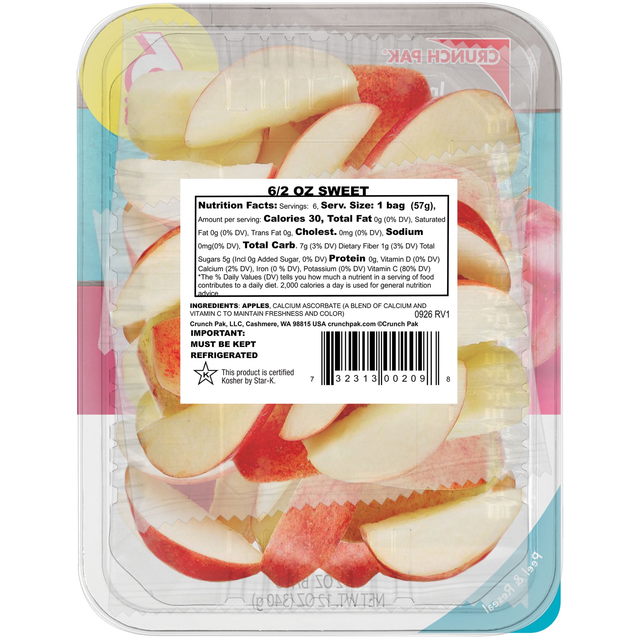 Crunch Pak Grab N Go Sliced Apples in a MultiPack of 2 oz