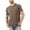 Dark brown, variant on Dellytop Men's Short Sleeve T-Shirts Casual Crew Neck Tee