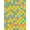 Multicolor Rainbow, Pattern 11, variant on ODIKA 8'x10' Washable Area Rug Durable, Non-Slip Bedside Whimsical Alternating Geometric Block Cheerful Hopscotch for Living Room, Under Sectional, Family