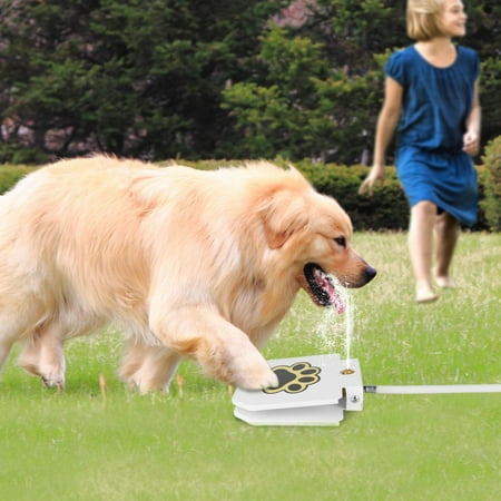 Outdoor Dog Water Fountain Step on Activated Sprinkler Pet Water Dispenser with Interactive Paw Pedal Valve Fresh Water for Medium Large Dogs