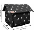 thumbnail image 5 of Casa para gatos de invierno: refugio cálido, cama impermeable con cortina, casa impermeable y resistente al viento para gatos y perros pequeños., 5 of 5