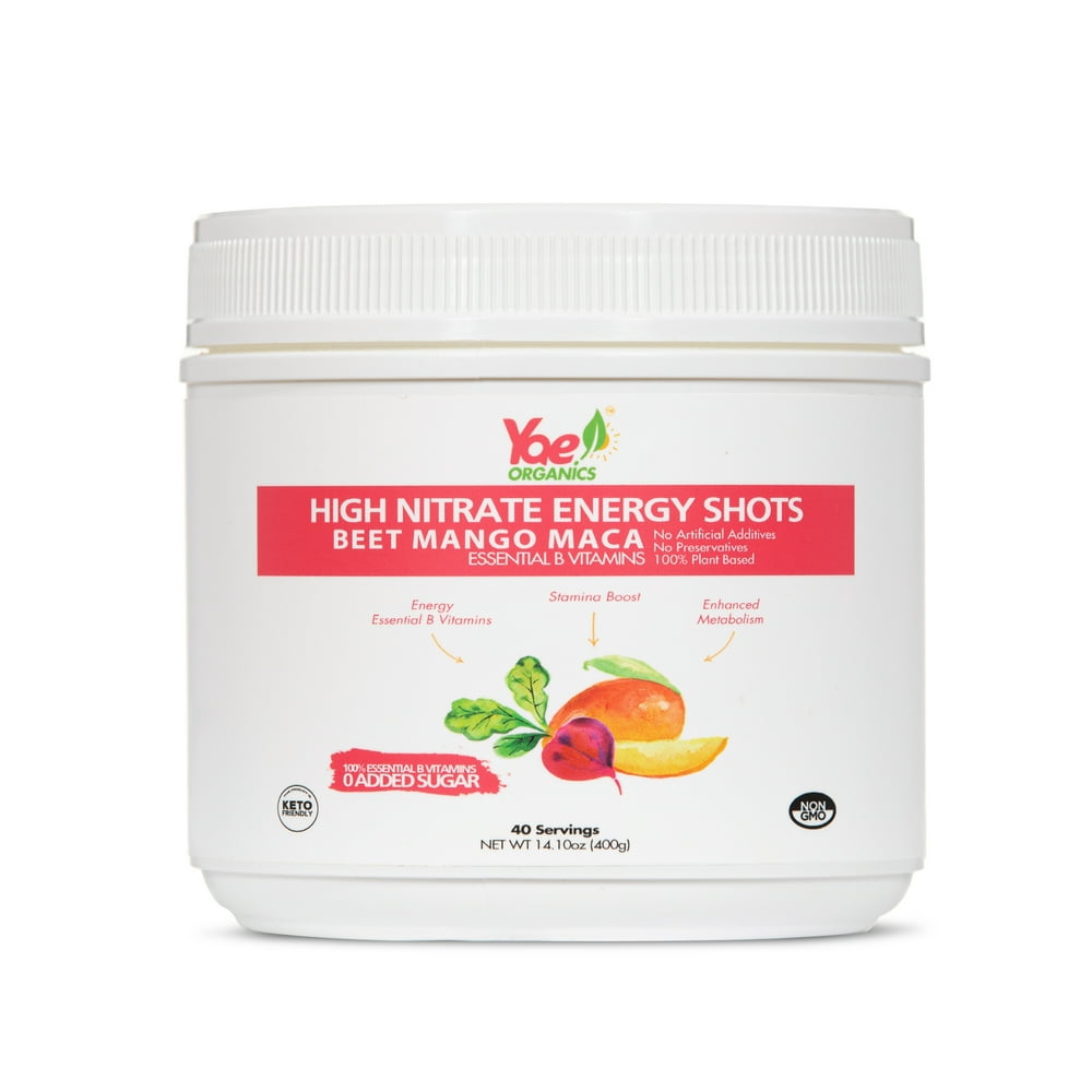 Yae Organics Pre Workout Shots, Superfood Energy Shots Powder With