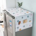 thumbnail image 6 of BESEW7 Refrigerator Cover with Storage Pockets, Oilproof Dust Protector for Mini Fridge, Large Capacity for Home Kitchen, Dorm and Apartment, Cooler Cover Organizer, 6 of 9
