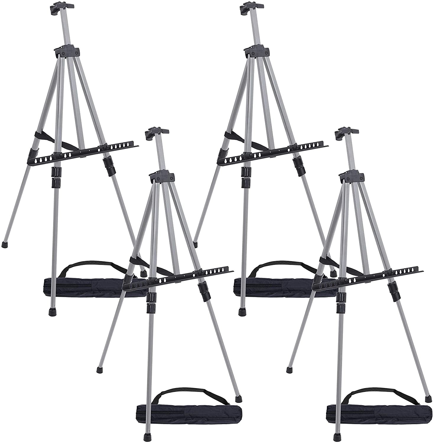 Art Supply 66" Sturdy Silver Aluminum Tripod Artist Field and Display Easel U.S Art Supply 66" Sturdy Silver Aluminum Tripod Artist Field and Display Easel U.S