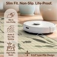 thumbnail image 6 of Design&I 3'x5' Washable Accent Rug Pet Friendly & Non-Slip Built-In Grip Fishing Tackle Grid Hook Lure Lake Cabin Border Fly Motif Vintage Flowing for Bedroom, Walk-in Closet, 6 of 7