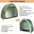 thumbnail image 3 of Bicycle Storage Shed Tent for 2-3 Bicycles PU4000 Silvery Plated Waterproof and Dustproof 210D Oxford Cloth Portable Folding Outdoor Bicycle Shelter Tote for Home Garden, 3 of 6