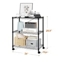 thumbnail image 4 of Estantes de almacenamiento HealSmart de 3 niveles, 340 kg, capacidad 61 x 35 x 81 cm, 4 of 5