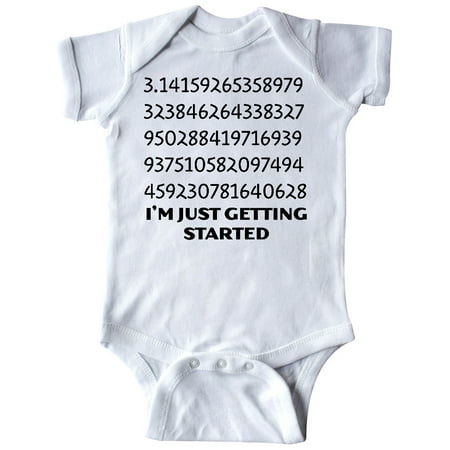 

Inktastic I m Just Getting Started- Pi Day numbers Gift Baby Boy or Baby Girl Bodysuit