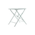 thumbnail image 4 of Contemporary Home Living Foldable Outdoor Patio Table with Umbrella Hole - 30" - White, 4 of 5