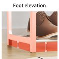 thumbnail image 3 of 4-Tier Metal Frame Shoe Rack - Space-Saving Bedroom/Closet Organizer with Ventilated Shelves, 3 of 5