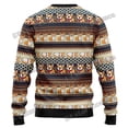 thumbnail image 4 of Suéter feo navideño para hombre con estampado 3D de Pembroke Welsh Corgi de PLstar Cosmos, jersey de punto informal unisex de invierno MYY18, 4 of 5