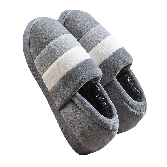 NOKIO Women's Fuzzy Slippers Warm S𝗅ip-On Slipper Comfy Indoor House Shoes with Non-S𝗅ip Sloe, Winter Closed Back Cotton Slides Plush F𝗅u𝖿𝖿y Home Shoes for Daliy