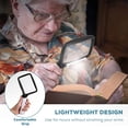 thumbnail image 4 of Folding Magnifying Glass, Low Light and High Light 3X Handheld Magnifying Glass Large Battery Powered  for Newspaper for Low, 4 of 7