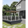 thumbnail image 1 of 10x13 Foot Aluminum Pergola: Adjustable Waterproof and UV - Resistant Canopy, Powder - Coated Rust - Resistant Frame, Enhanced Stability, Easy Assembly, 1 of 6