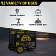 Champion Power Equipment Dual Fuel Portable Generator 100231 - 6900/5500 Watt - Wheel Kit