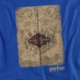 thumbnail image 2 of Harry Potter Marauders Map Women's T Shirt, Royal, X-Large, 2 of 6