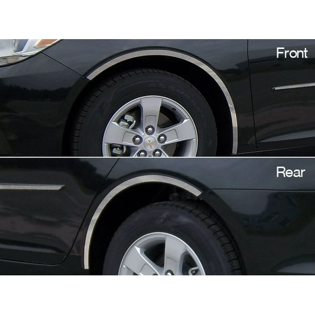 Stainless Steel Wheel Well Trim 4Pc Fits 20132015 Chevrolet Malibu