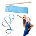 thumbnail image 5 of CIMAXIC 2Pcs 2m Colorful Rhythmic Gymnastics Ribbon Dancing Gymnastics Ribbon Dancing Streamers for Kids Children (Blue),92.13"X2.36"X0.43", 5 of 5