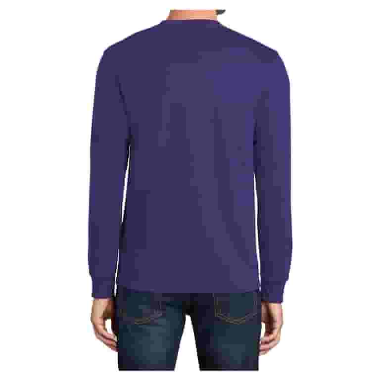 ★XTONZ★ XTT101 Wade Layered Long Sleeve DARK PURPLE Mens Long Sleeve Core Blend Cotton/Polyester Tee Purple 4X