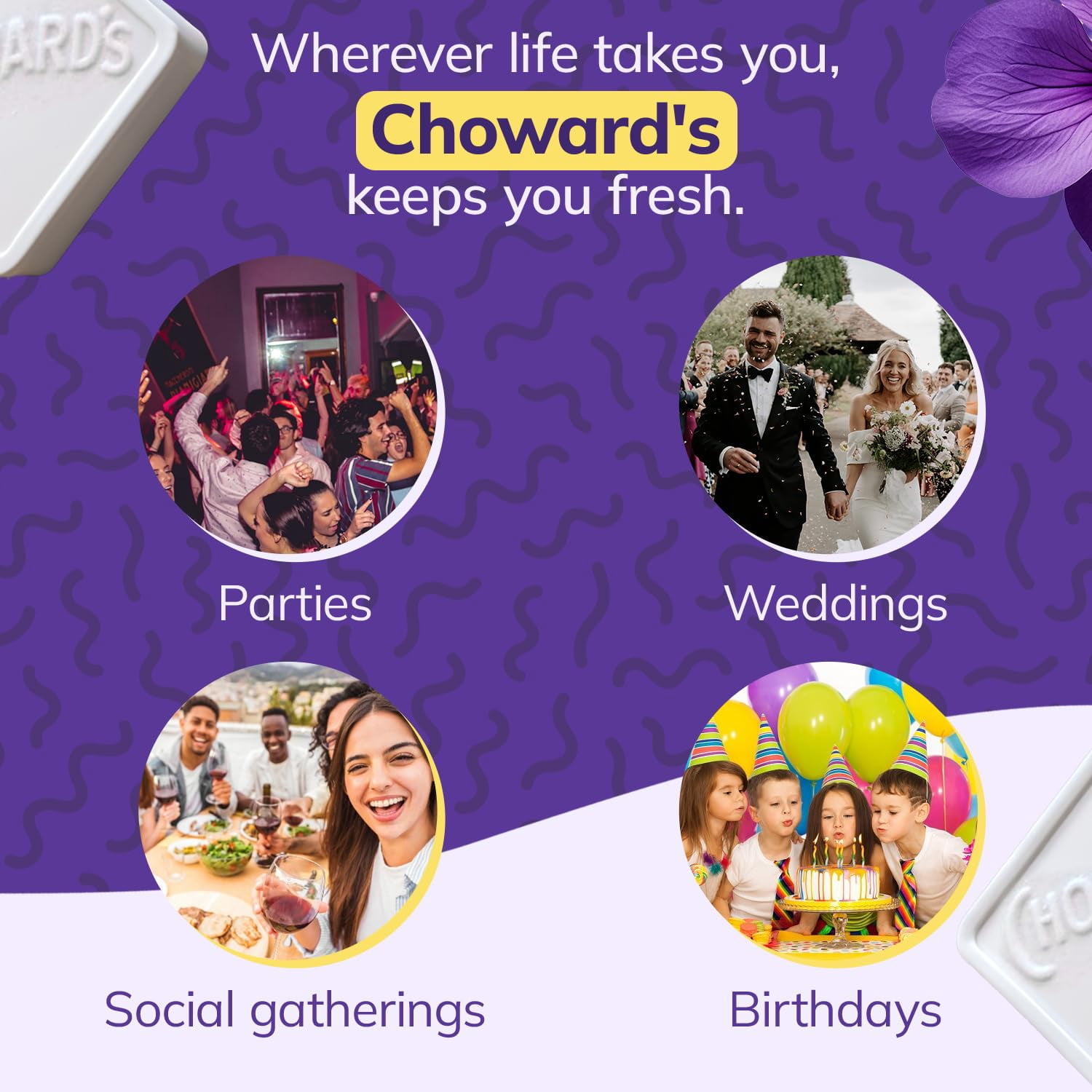 Choward's Violet Mints (Pack of 24)