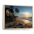 thumbnail image 2 of Designart "Tropical Vibes Beach Photo III" Nautical & Beach Floater Framed Canvas Wall Art, 2 of 7