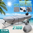 thumbnail image 2 of PENGXIANG Housse de Bateau Imperméable Remorquable Ouverte en Polyester 210D Oxford Durable et Résistante aux Déchirures Protection Extérieure Tout Temps s'Adapte 11.5-14.7 Pieds, 2 of 10