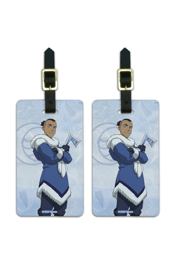 Avatar the Last Airbender Sokka Luggage ID Tags Carry-On Cards - Set of 2