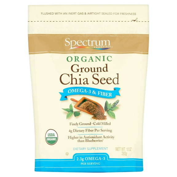 Spectrum Essentials Organic Ground Chia Seed, 10 oz