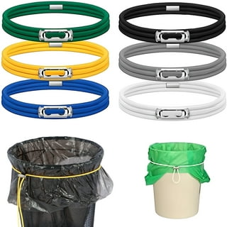 Riakrum 24 Pieces 3.28 ft Trash Can Bands for 13-30 Gallon Trash Cans  Garbage Can Bands Can Rubber Band Elastic Band Loop Colorful Litter Box  Band, 12