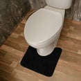 thumbnail image 4 of Luxury Toilet Rugs U Shaped Washable Bath Rugs for Bathroom Non Slip Extra Soft and Absorbent Microfiber Bath Mat Plush Comfortable Contour Bath Rugs for Toilet Base, 20"x20", 4 of 5